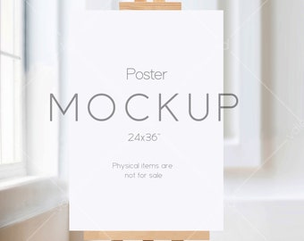 Wedding Poster Mockup: 24x36" Sign, Seating Chart (Digital Download)