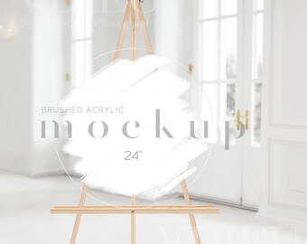 Maqueta de letrero de boda: Acrílico de 61 cm pintado con pincel (descarga digital), VDieu-397