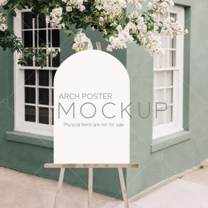 Easel Mockup, Arch Poster Mockup, Mockup Wedding, Poster Stand Mockup, Bridal Shower Mockup, VDieu-420