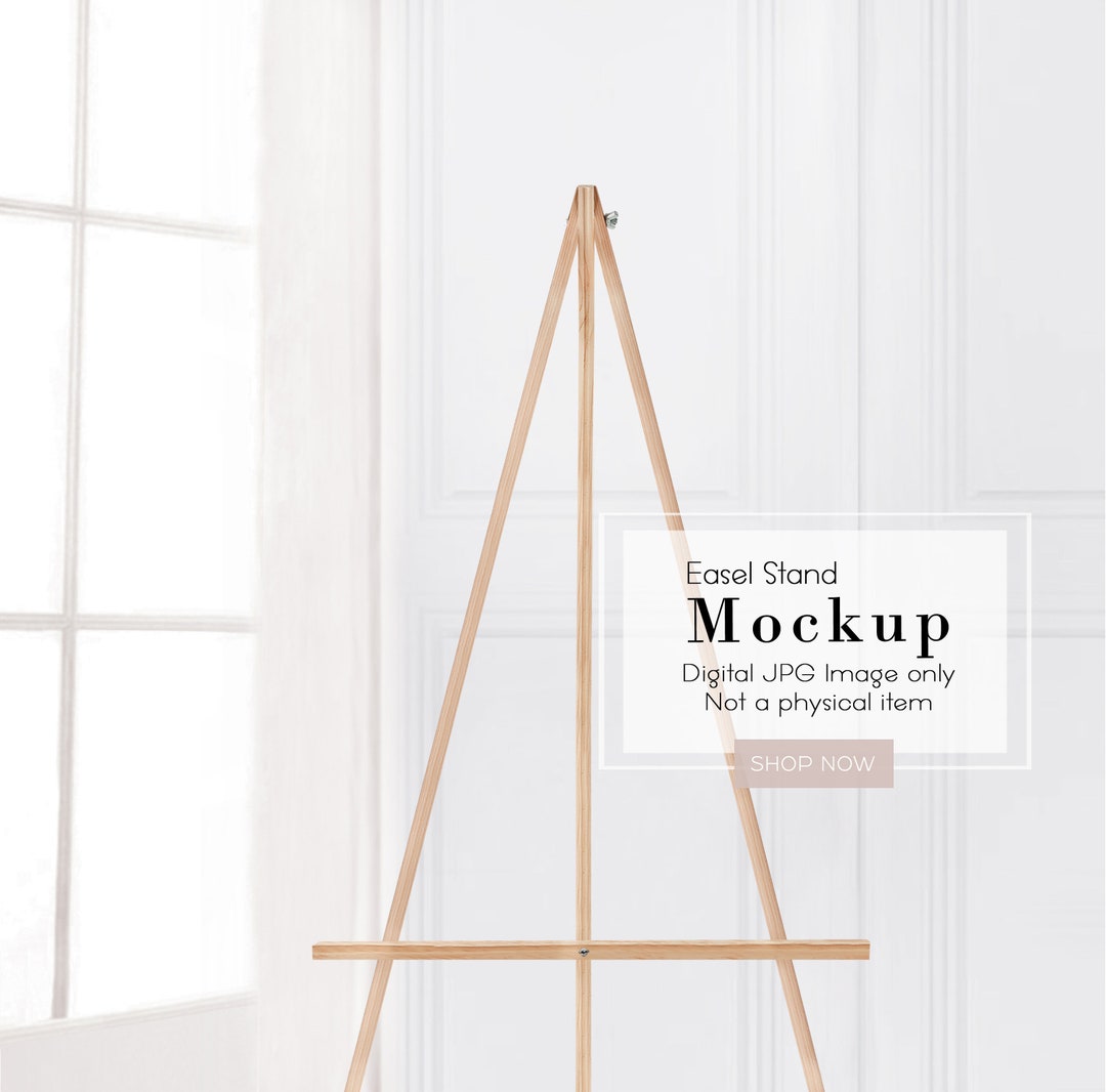 Easel Stand Stock Image, Easel Image Mockup, Wedding Sign Mockup, Easel
