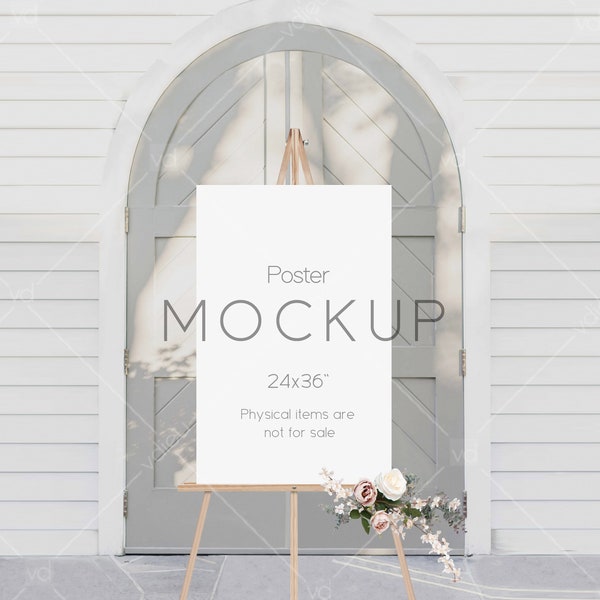 Blank Sign Mockup, Bridal Shower Sign Mockup Image, Welcome Sign Mockup, Frame Mockup, Wedding Stationary Mockup, VDieu-301