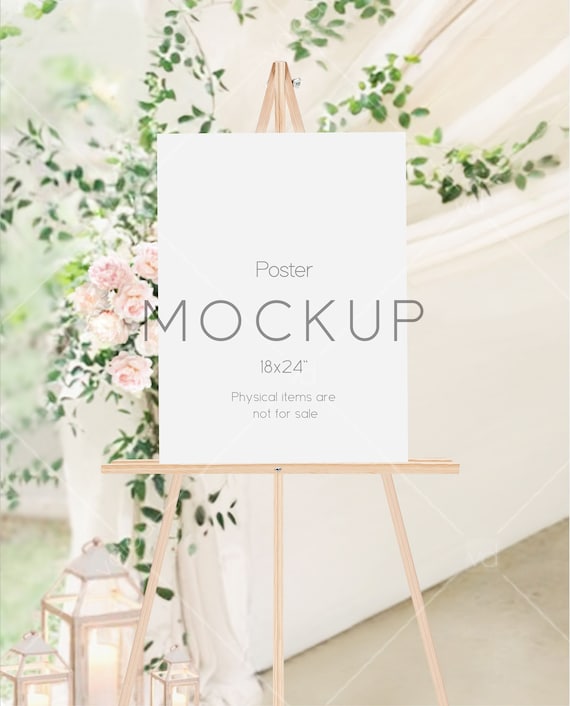 Easel Mockup  Poster display, Cool artwork, Outdoor paint