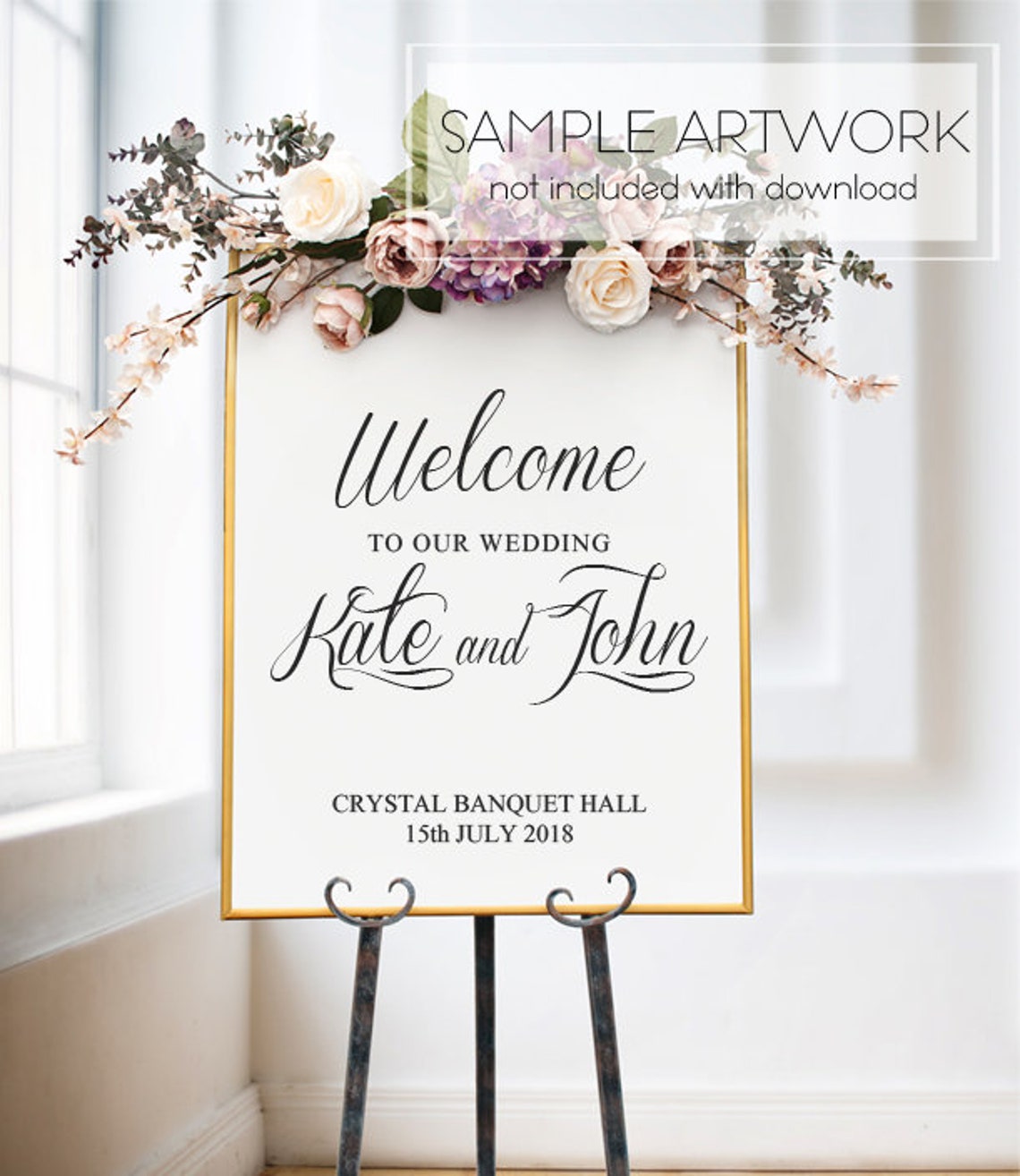 Download Reception Sign Mockup Wedding Sign Mockup VDieu-256 | Etsy