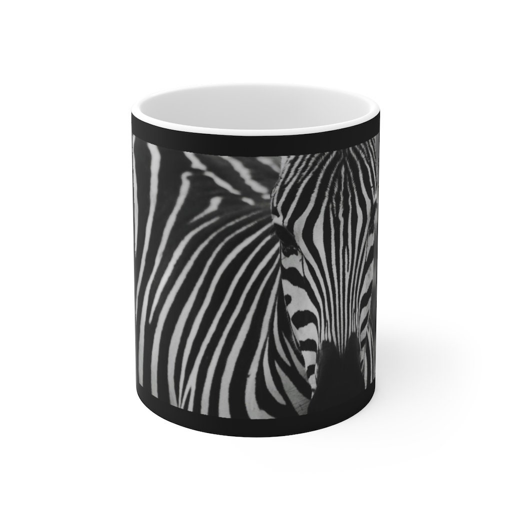 Zebra Ceramic Mug | Etsy