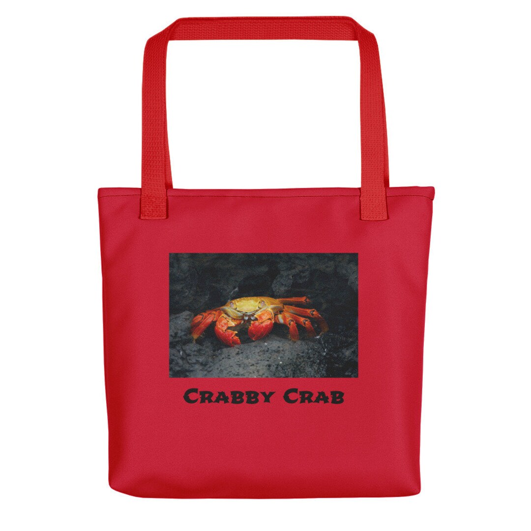 Crabby Crab Anamax Tote Bag Etsy