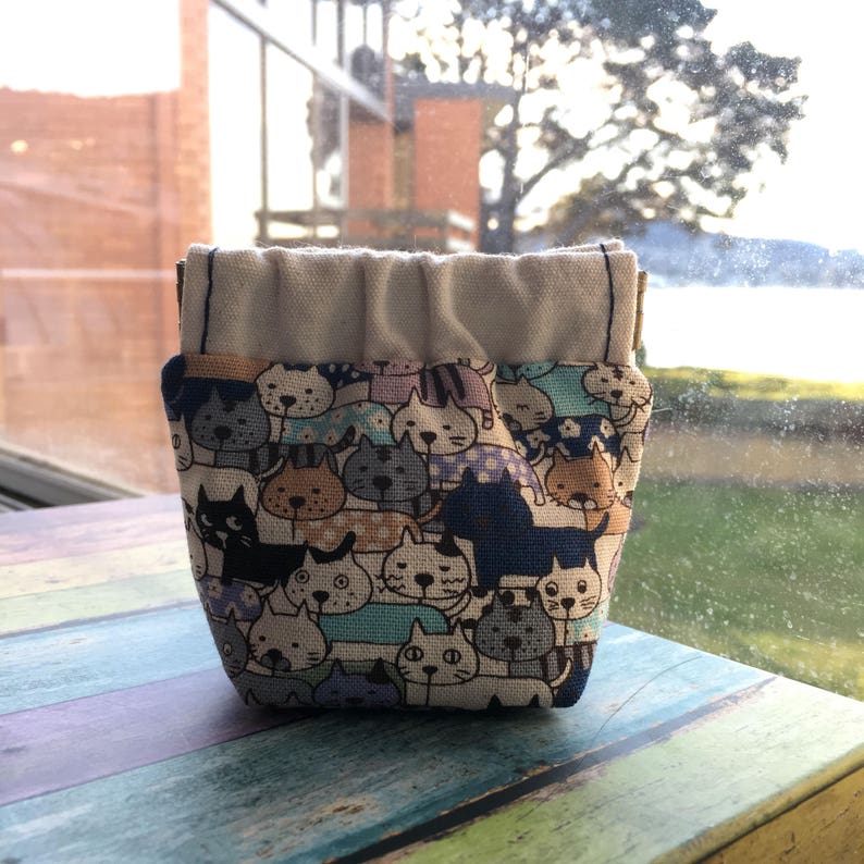 Handmade small pouch with japanese fabric Etsy