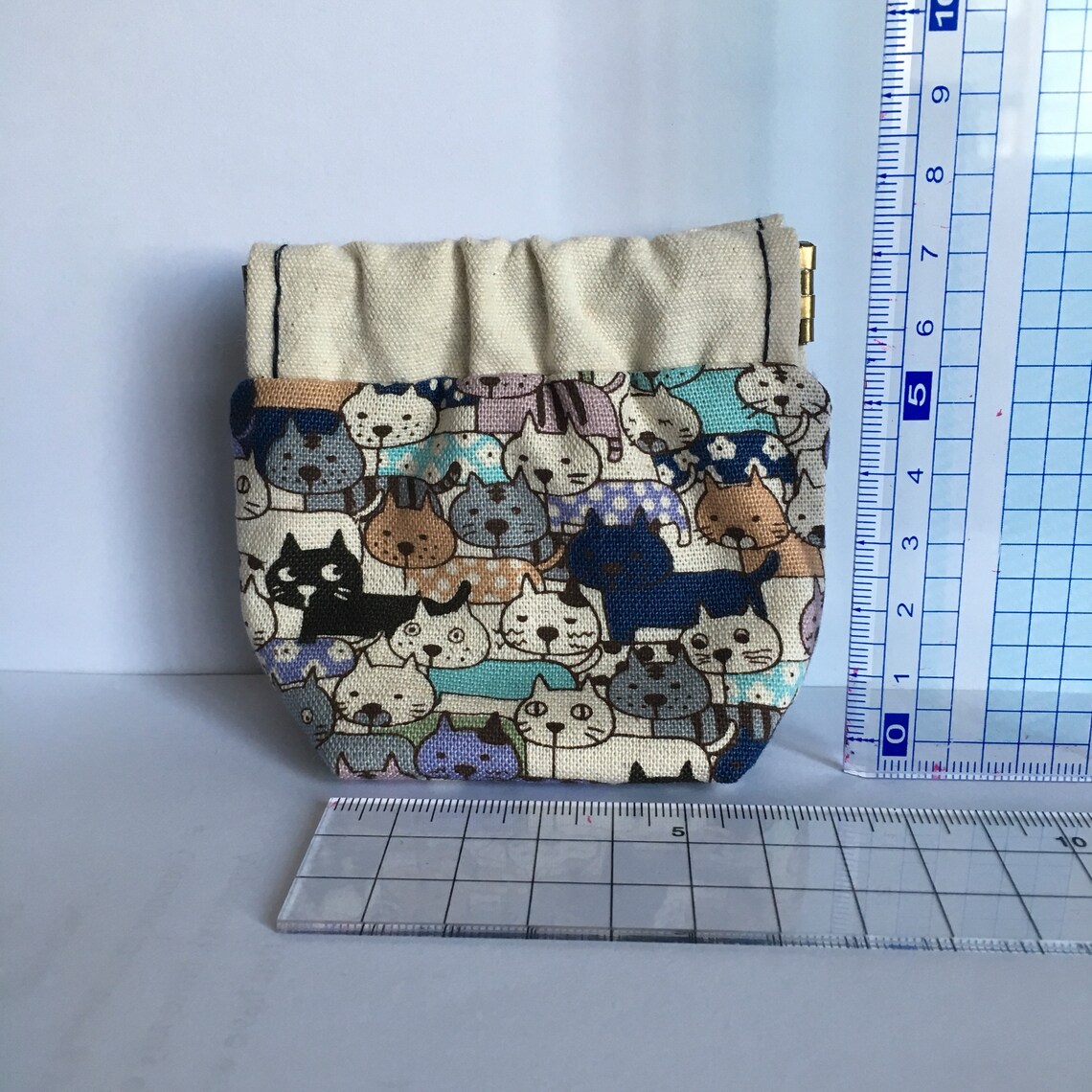Handmade small pouch with japanese fabric Etsy