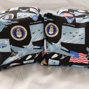 US ARMY MILITARY Cornhole Bean Bags Patriotic BAGGO TOSS GAME Quality Handmade! 