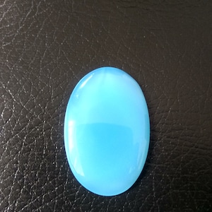 BLUE ONYX-Blue onyx cabochon-Blue onyx cab-Oval blue onyx cab-Loose blue onyx-Onyx cabochon-Onyx for jewelry makers-Jewelry supply-Code Z21A