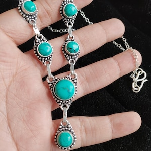 Turquoise necklace , stones necklace, stylish necklace, necklace,Stone necklace, Party wear necklace,designer necklace,trendy necklace