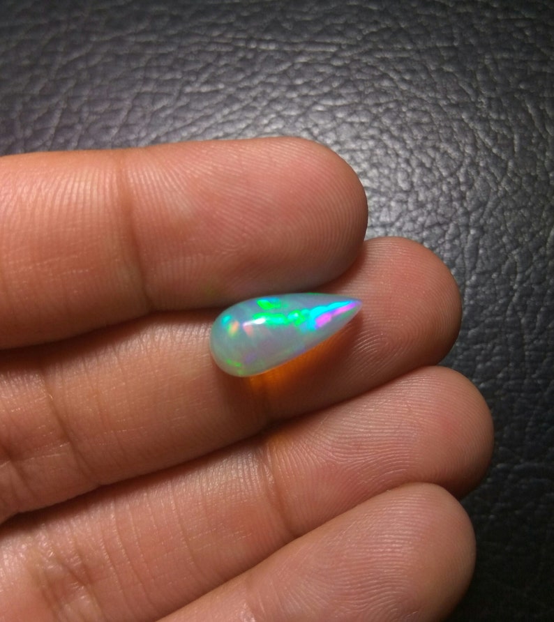 Pear opal cabochon-loose opal stone-Jewelry Supply-TCW 3.1 Carat-KK14 Pear shape Welo opal Opal-Fire Opal-Natural Ethiopian opal