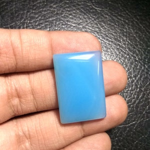 BLUE ONYX-Blue onyx cabochon-Blue onyx cab-Beautiful onyx cab-Loose blue onyx-Onyx cabochon-Onyx for jewelry makers-Jewelry supply-Code Z21D