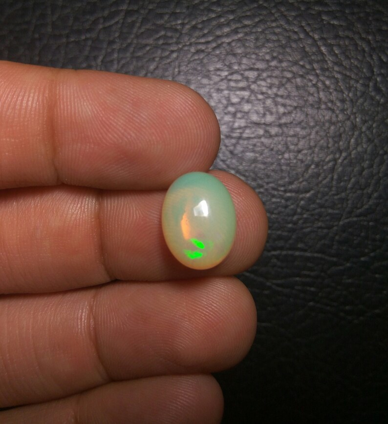 Opal-Natural Ethiopian opal-welo opal-fire opal-Opal cabochon-oval opal-opal cab-TCW 2.8-Code KK7