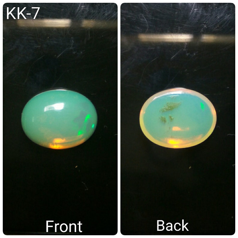 Opal-Natural Ethiopian opal-welo opal-fire opal-Opal cabochon-oval opal-opal cab-TCW 2.8-Code KK7