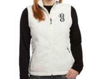 Gilet blanc monogramme