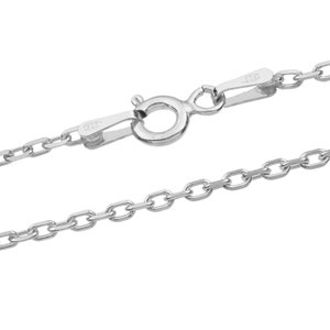 Cadenas 1.2 mm Forzada Rolo de plata 925 Sterling Longitudes 40-75 cm 925 Sterling Silver