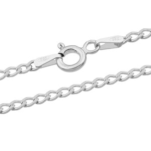 Silberne 2.3 mm Panzerketten 925 Sterling Längen 40-75 cm 925 Sterling Silver