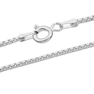 Catene 1.4 mm Veneziana d'argento 925 Sterling Lunghezze 40-75 cm 925 Sterling Silver