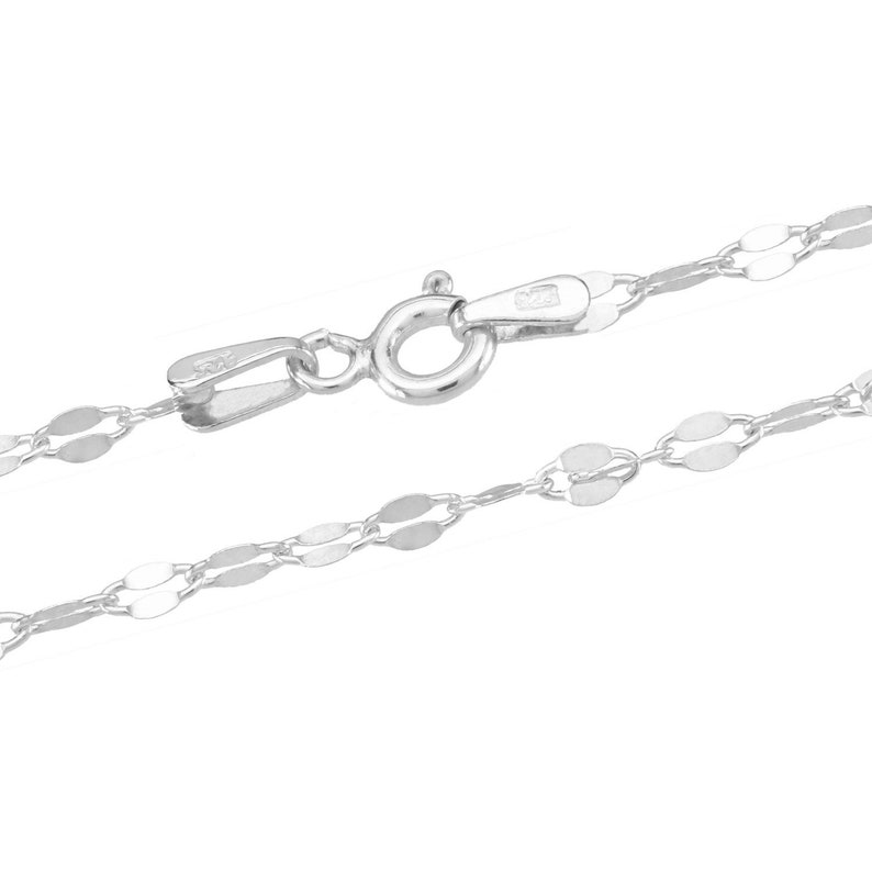 Chaînes 2.2 mm Flash en argent 925 Sterling Longueurs 40-75 cm image 2