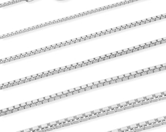 AURIORE Venetiaanse Ketting 0.6-1.5 mm - 40-75 cm - Ketting van 925 Sterling Zilver