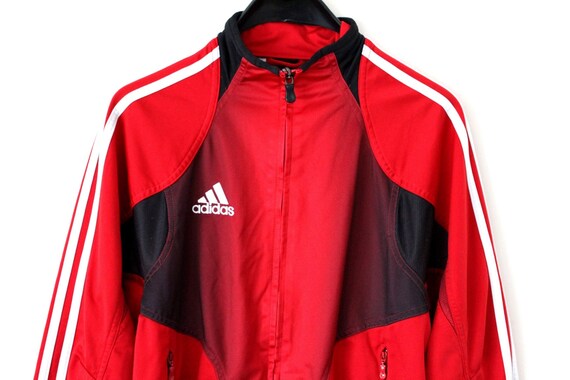 red and white adidas jumper