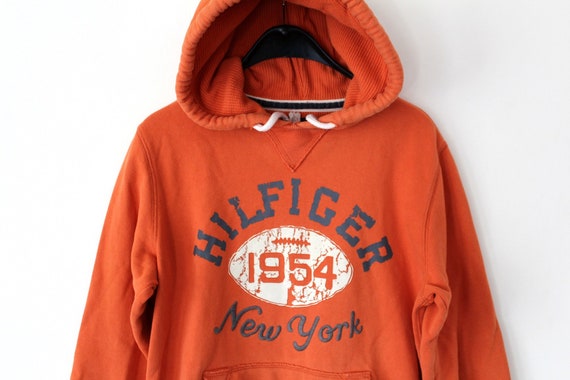tommy hilfiger orange sweatshirt