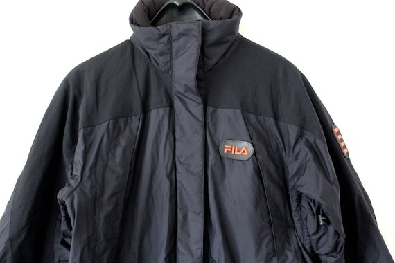 fila black puffer jacket
