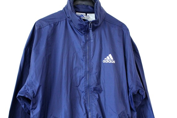 adidas windbreaker mens blue