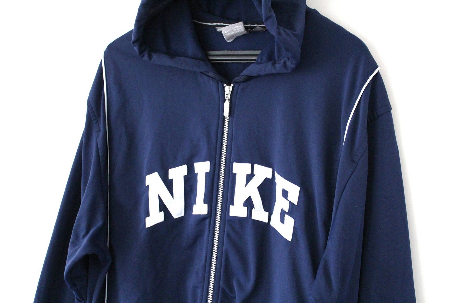 Vintage Nike Jacket Blue Nike Sweatshirt Hip Hop Rap Style | Etsy