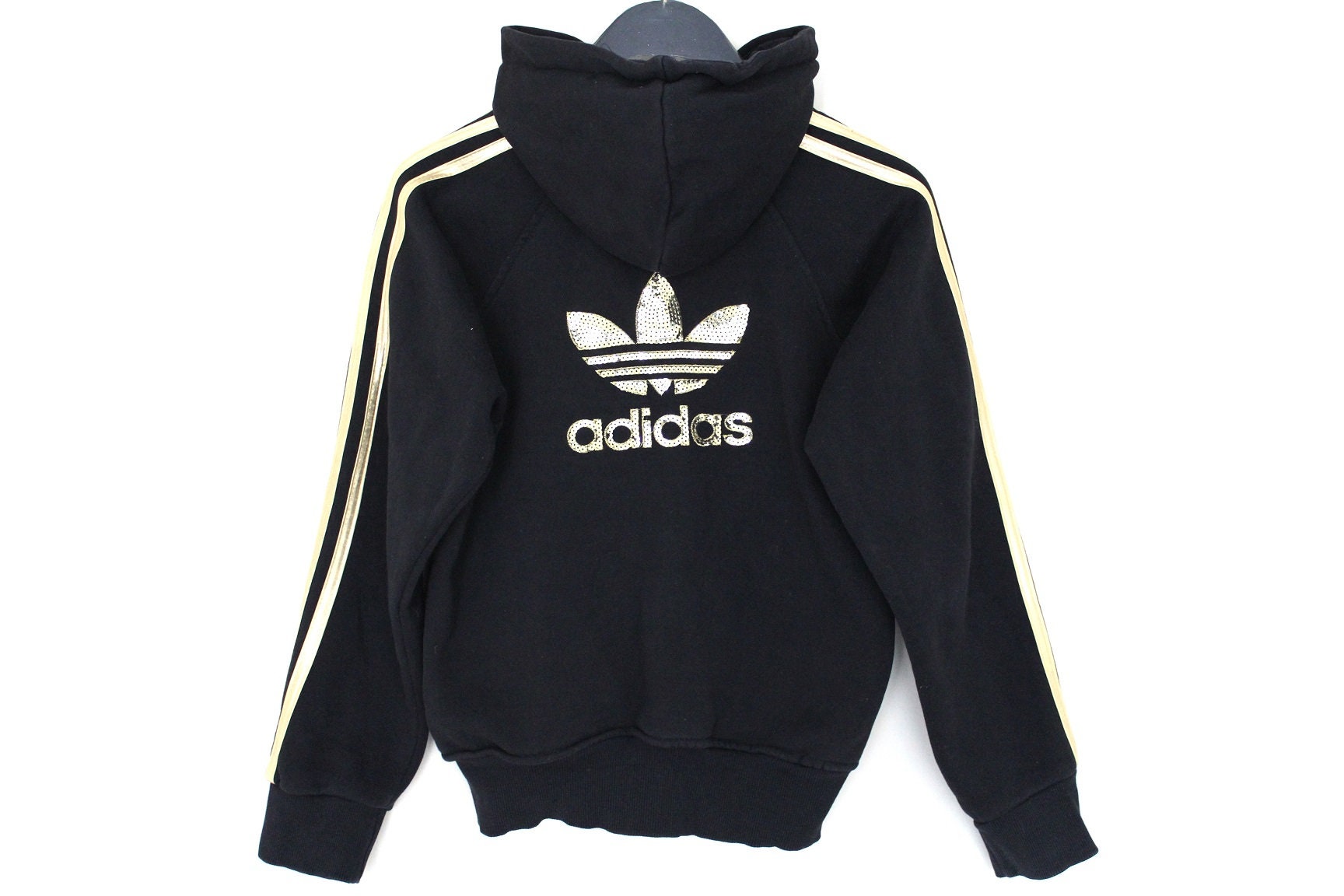 adidas black and gold jumper