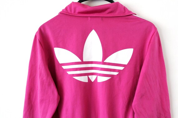 pink and white adidas jacket