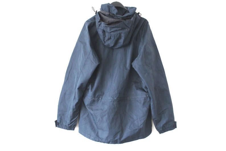 Size Men/'s M Outdoor Hooded Jacket Blue Mountain Jacket Shell Only Vintage Helly Hansen Jacket Hiking Jacket Windbreaker