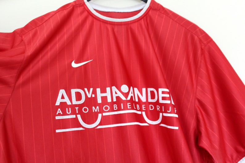 red nike soccer jersey