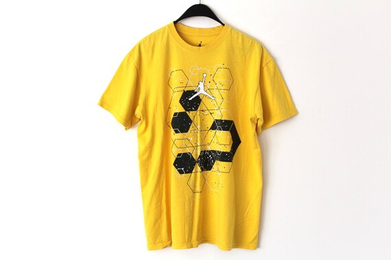 yellow air jordan shirt
