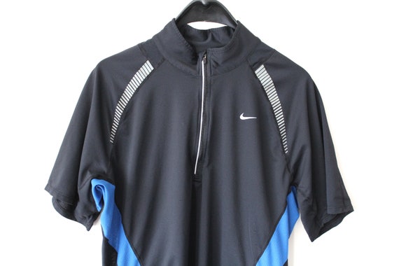 Vintage Nike Cycling Jersey Black 