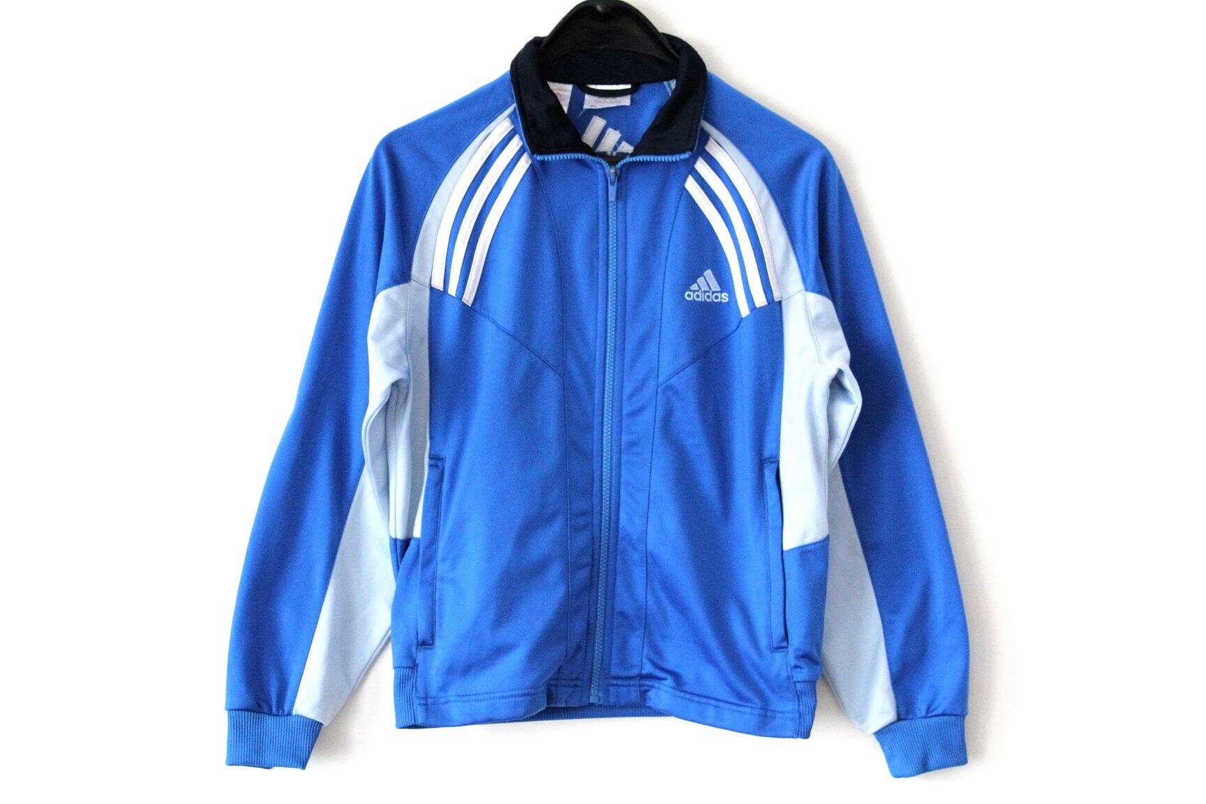 Vintage Adidas Tracksuit Blue Gray Jacket Rare Full Zip Etsy