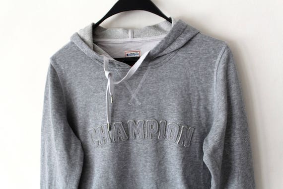 grey women's champion sweatshirt