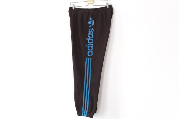 brown adidas track pants