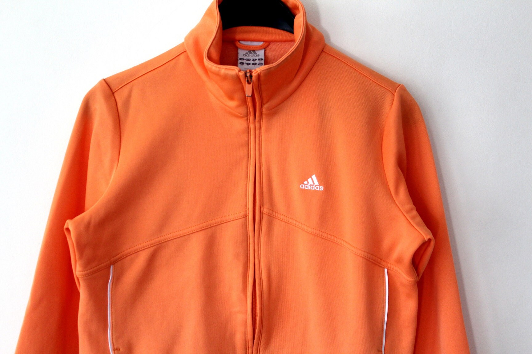 orange adidas track jacket