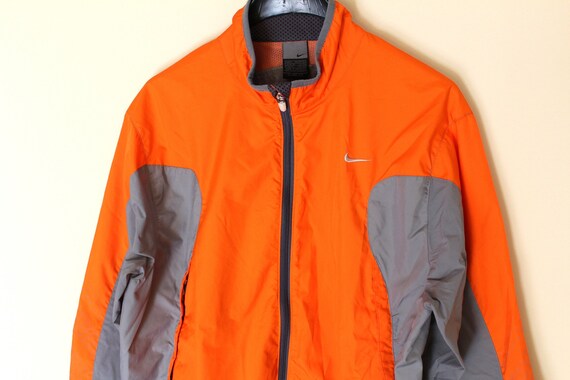 nike orange track jacket