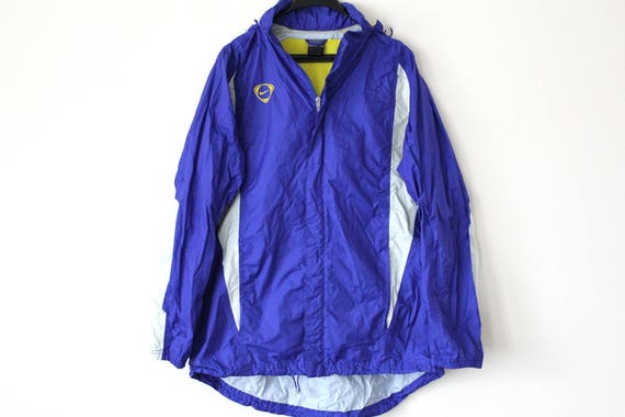 blue and yellow nike windbreaker