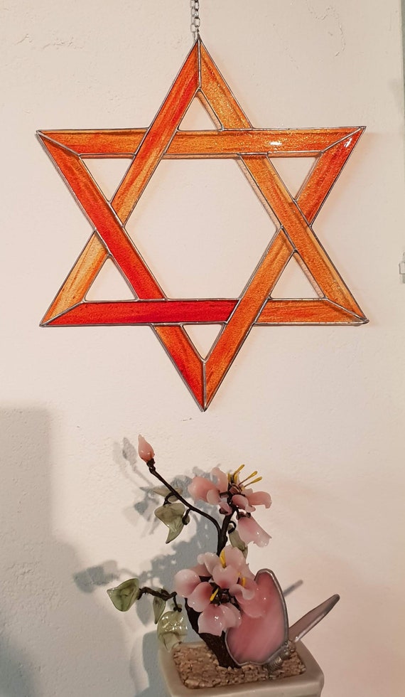 Estrella de David o colgador de ventana estrella de David en - Etsy México Estrella de David o colgador de ventana estrella de David en - Etsy México