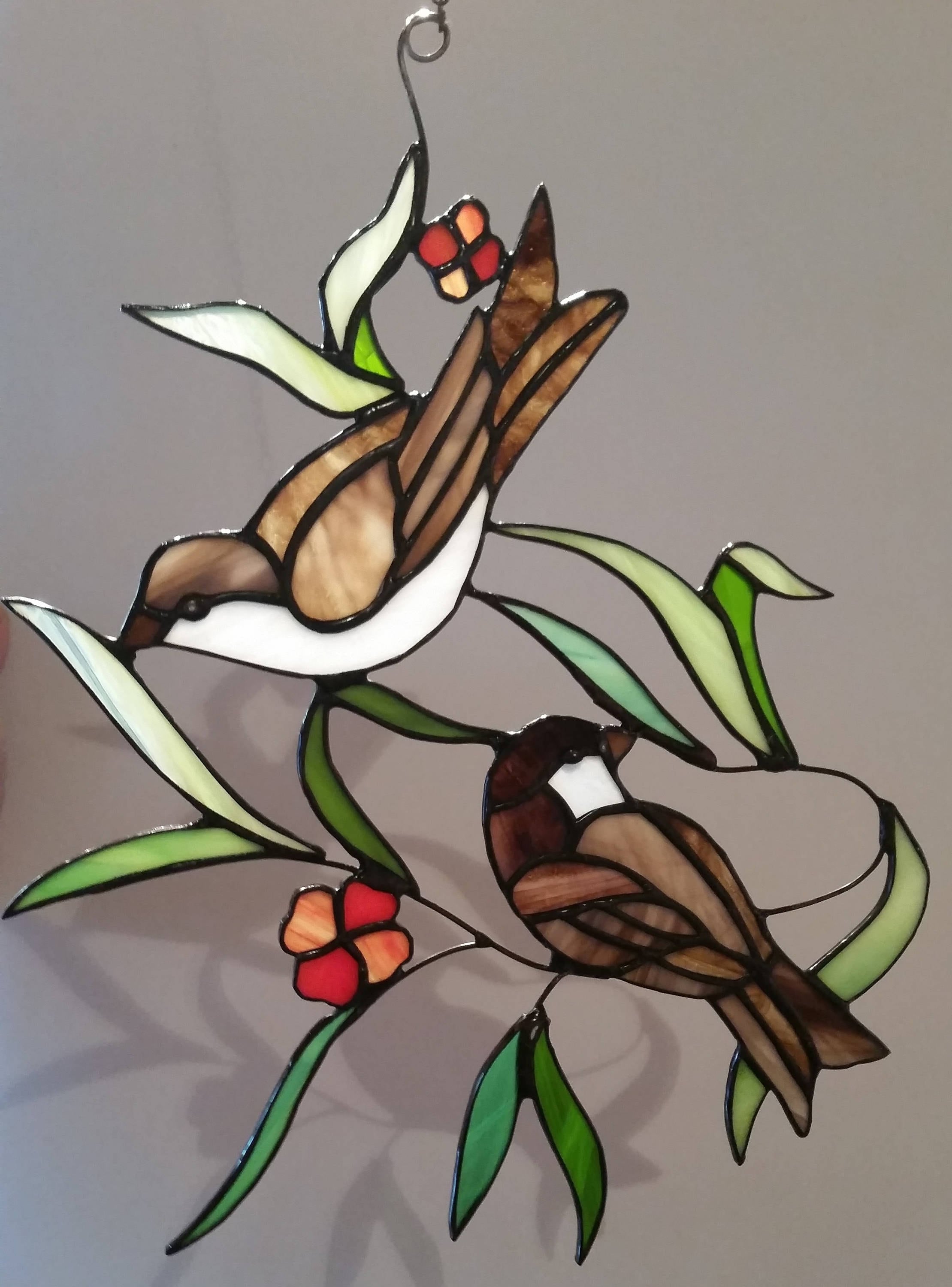 カナダ トロント社製 ステンドグラス サンキャッチャー 人気 ハチドリ