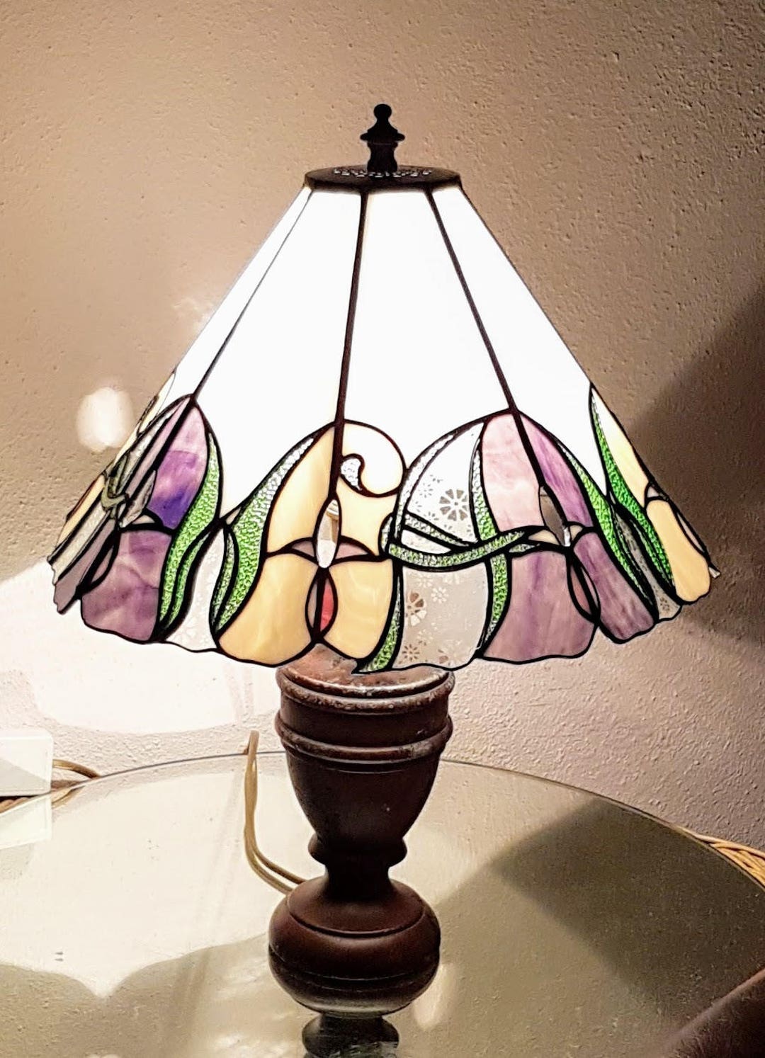 plastic Super goed Ontkennen Tiffany Lamp in Floral Art Nouveau Design 8 Sides in 2 - Etsy