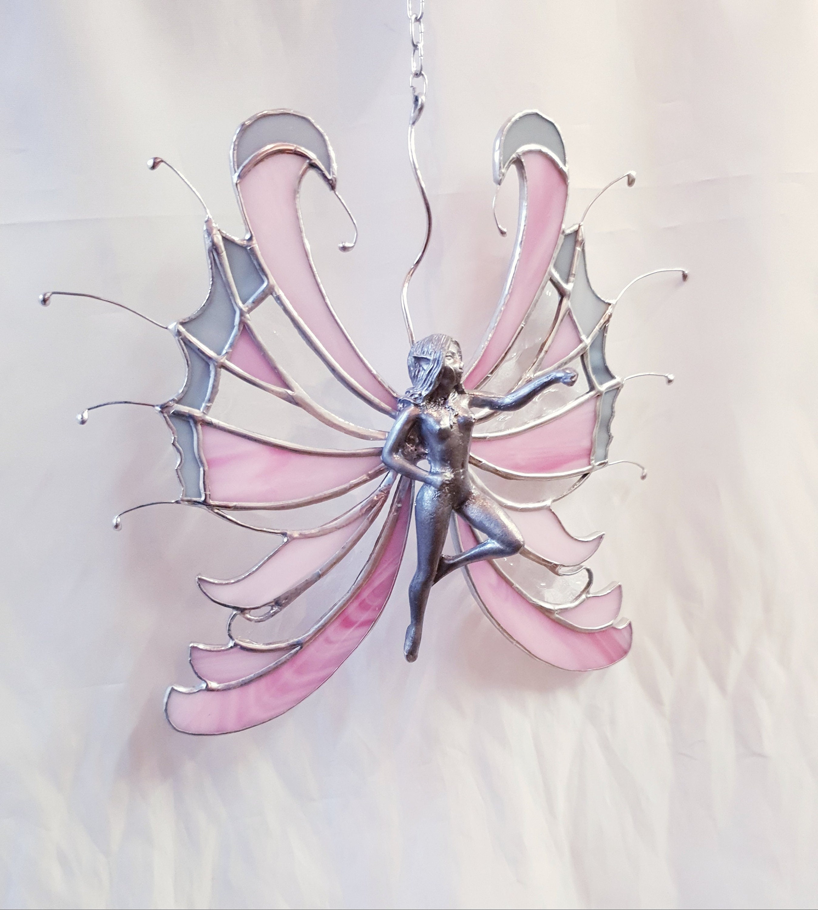 Pink Fairy With Metal Wings, Hobby Lobby