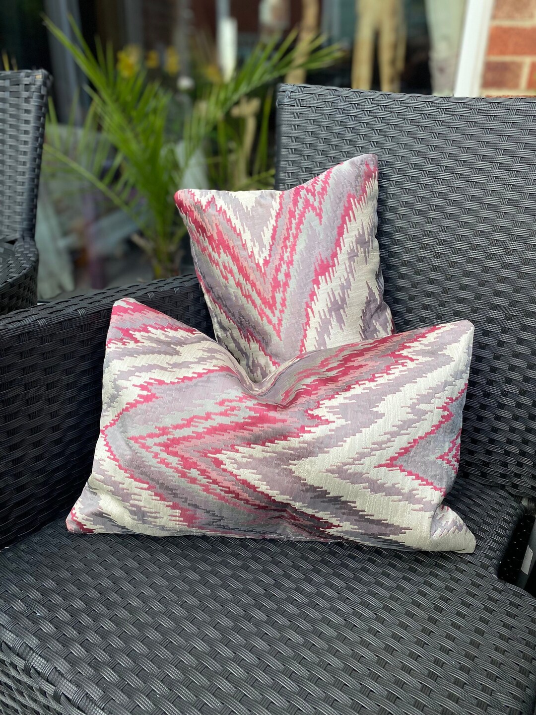 Patterned Cushion Covers Pink Cushion Striped Cushion - Etsy
