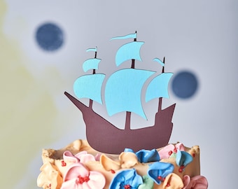 Scheepstaarttopper, triplex piratenfeestdecor