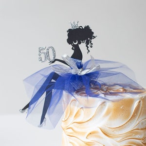 Happy Birthday Cake Topper 50 Jahre Jubiläum Cake Topper Mädchen Cake Topper Sitzende Frau 50 Jahre Tortenstecker 16