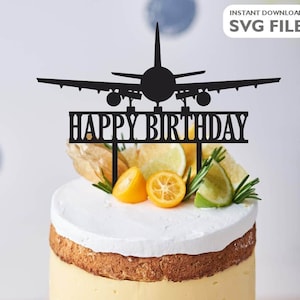 Travel cake topper, Plane, Traveling, Cut File, Aeroplane Cake Topper, airplane party, vector file, dxf instant download