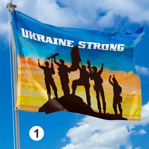 Ukrainian flag from Ukraine made in Ukraine, blue yellow flag, national symbol of Ukraine